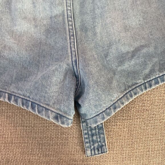 NWT Blank NYC Light Blue Jean Belted Shorts Size 24 - Picture 11 of 12